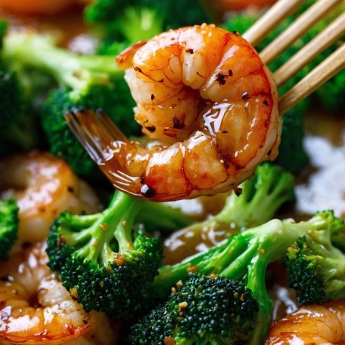 quick honey garlic shrimp and broccoli