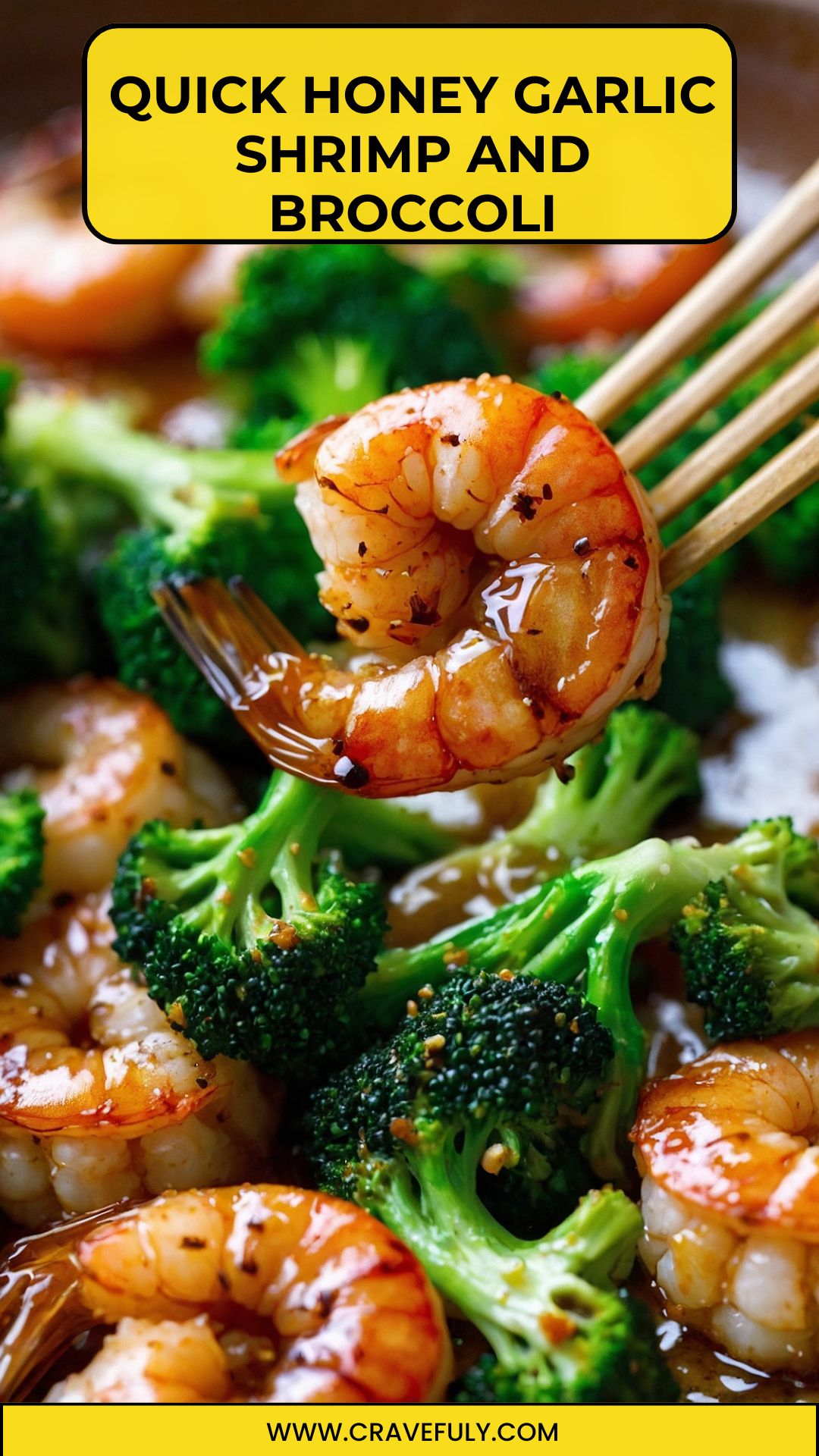 quick honey garlic shrimp and broccoli