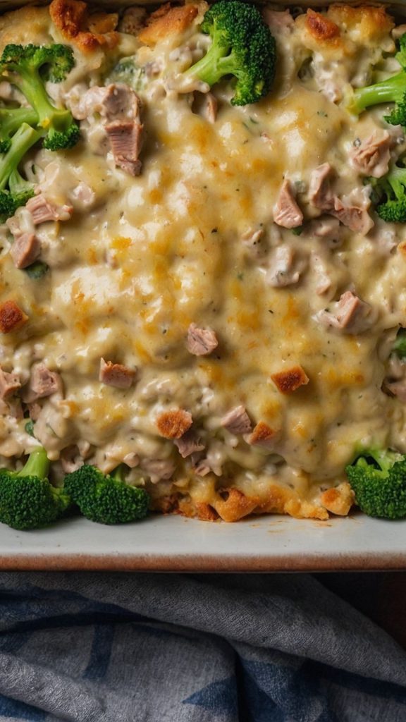 how to make creamy tuna broccoli casserole