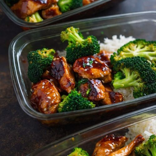 terriyaki chicken and broccoli