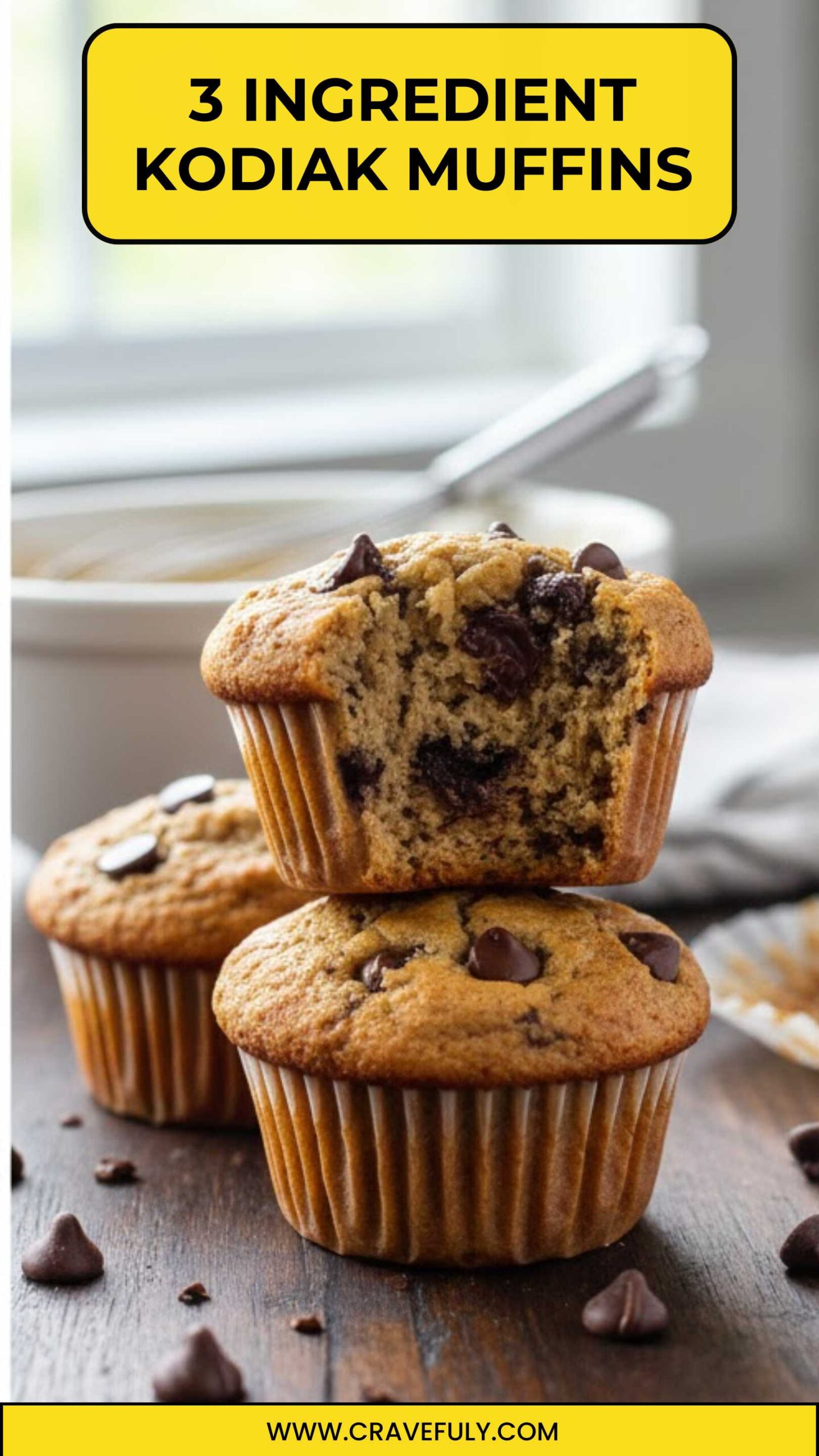 3 Ingredient Kodiak Muffins