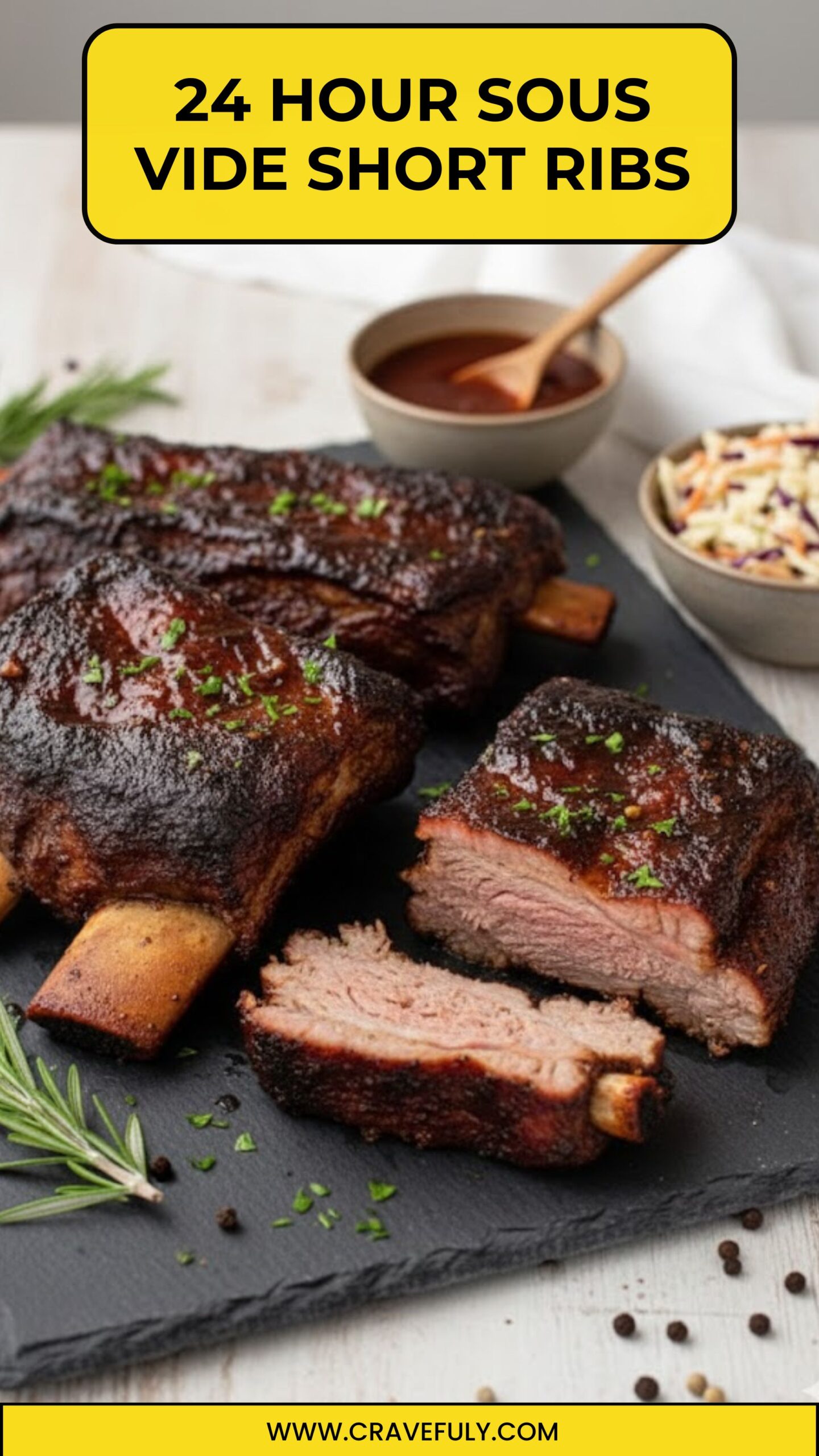 24 Hour sous vide short ribs