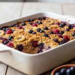 Baked Banana Berry Oatmeal