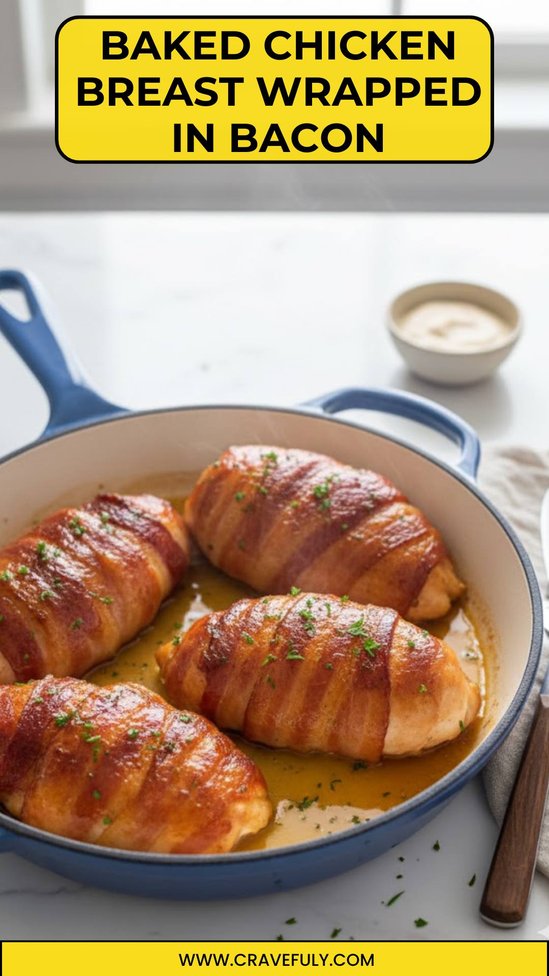 Baked Chicken Breast Wrapped In Bacon