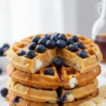 Banana Cottage Cheese Waffles