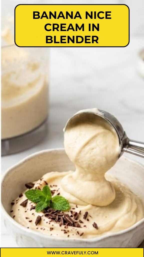 Banana Nice Cream In Blender