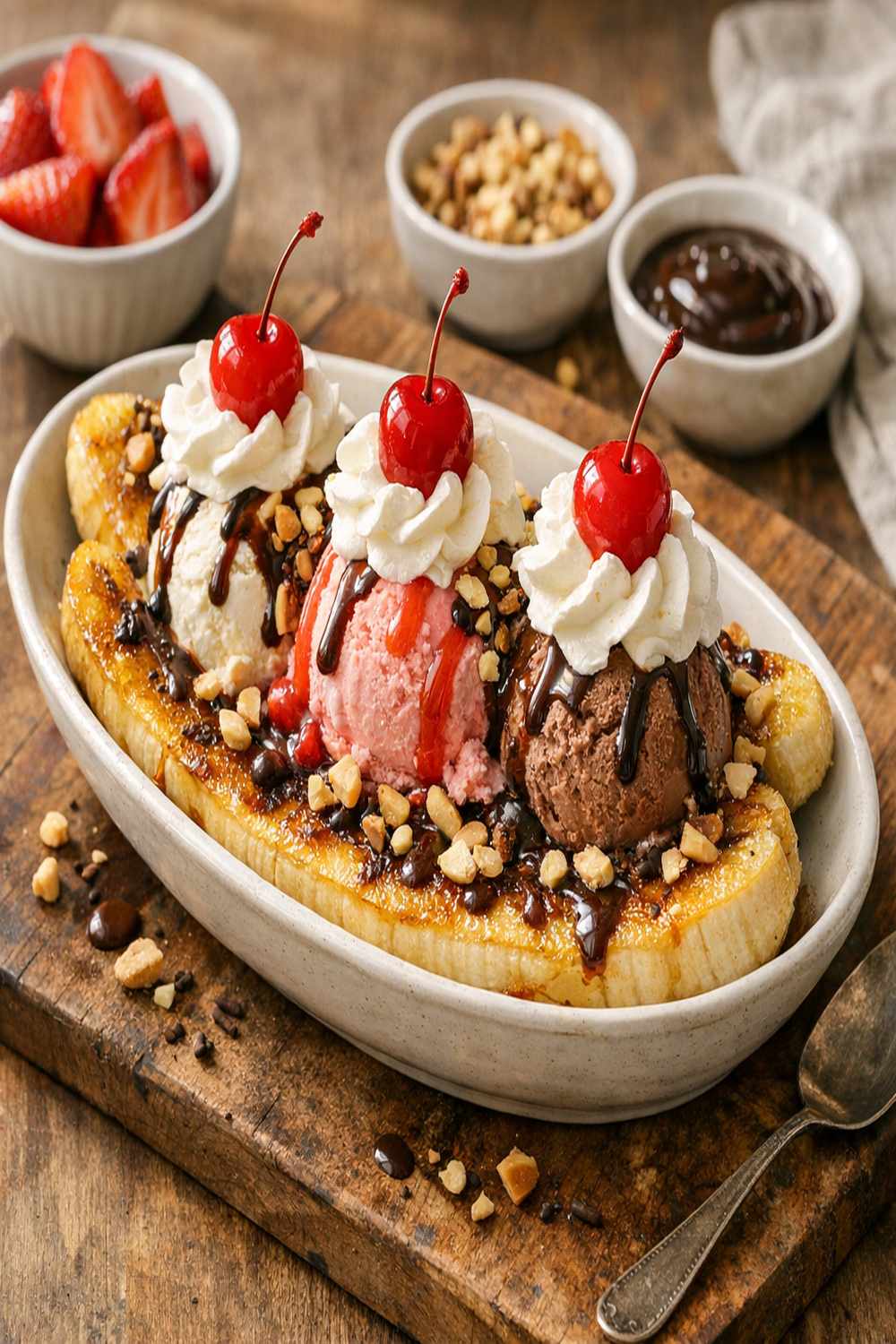 Air Fryer Banana Split Recipe