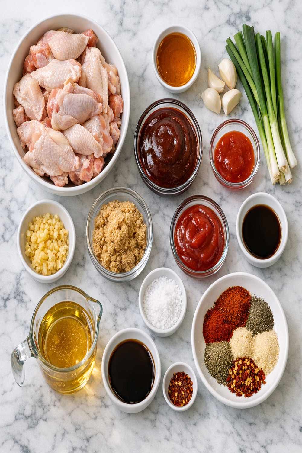 Bbq Chicken Wings Crock Pot Recipe ingredients