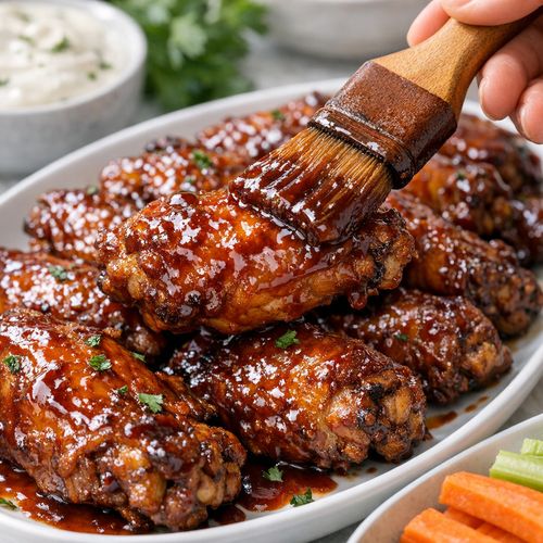 Step 8: Final Sauce Brush and Serve Immediately