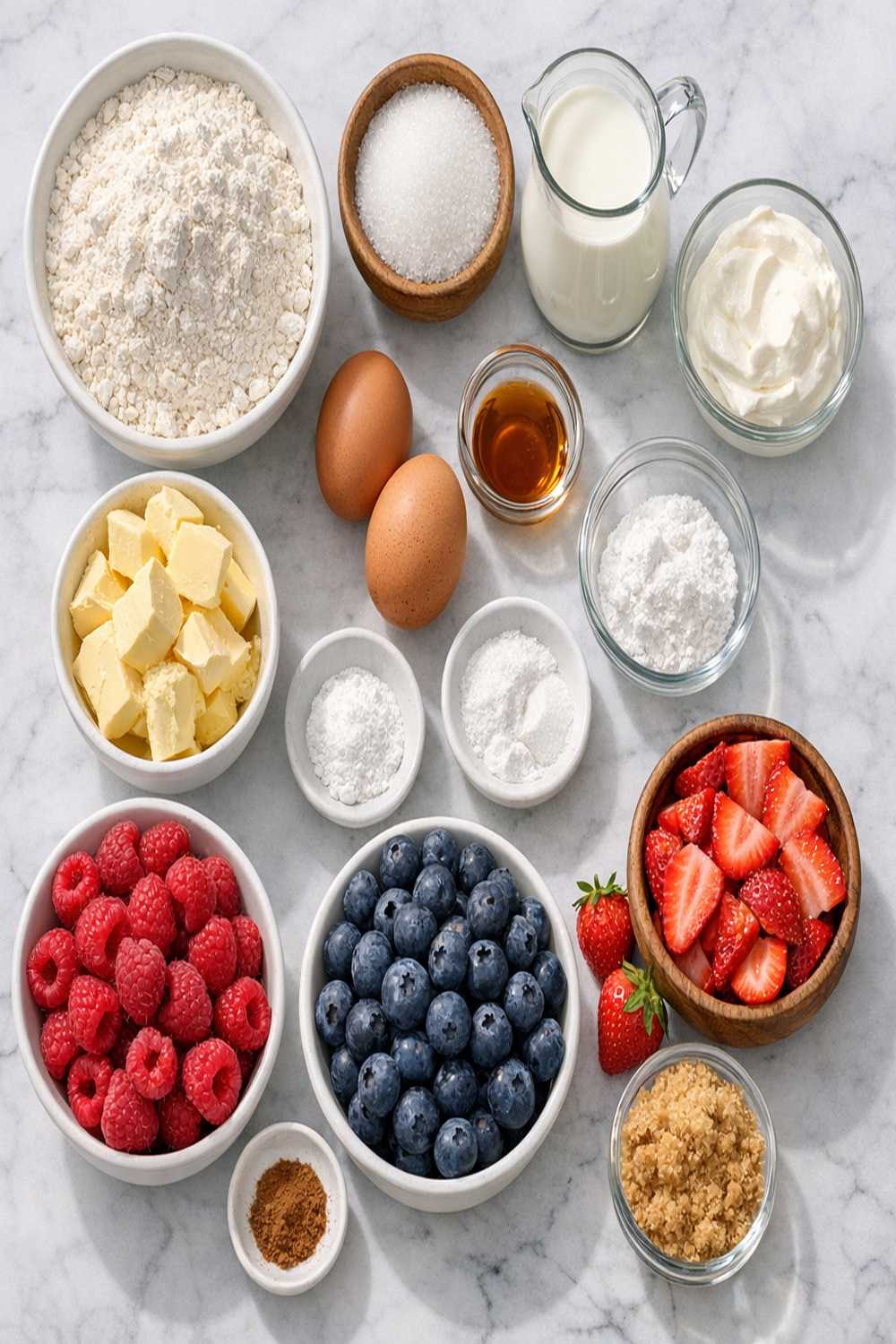 Berry Bread Recipe ingredients