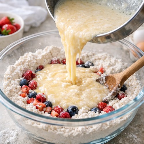 Step 4: The Most Critical Step—Combining Wet and Dry (Gluten Development)