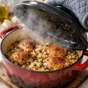 Braised Chicken And Rice Recipe step 9