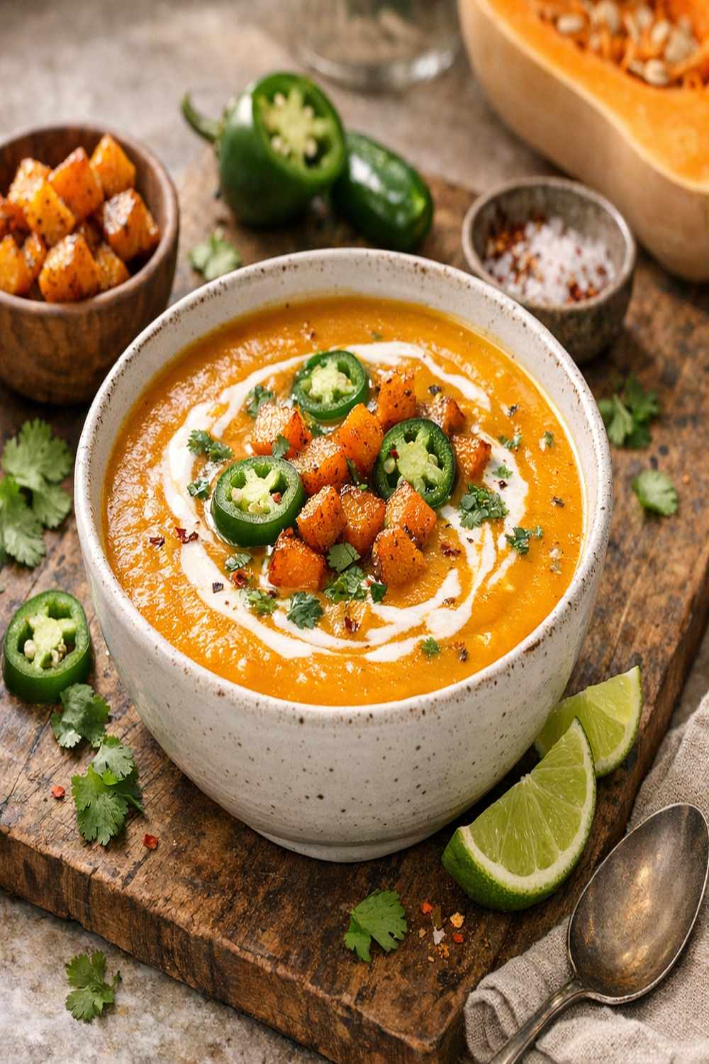 Butternut Squash And Jalapeno Soup Recipe