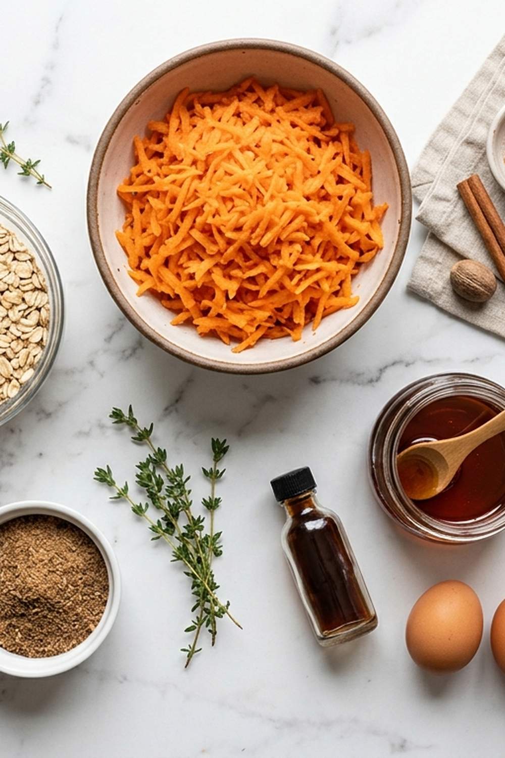 Carrot Cake Oats Recipe ingredients