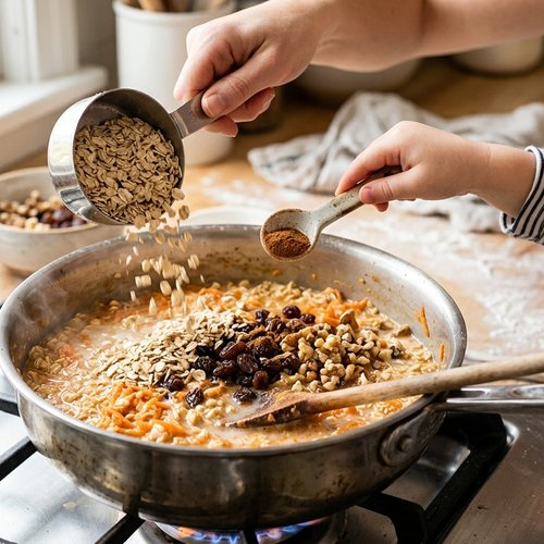Step 2: Add the Oats and Warm Spices
