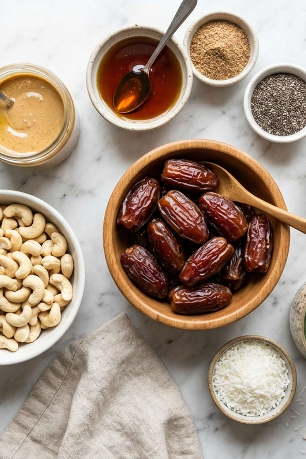 Cashew Date Bars Recipe ingredients