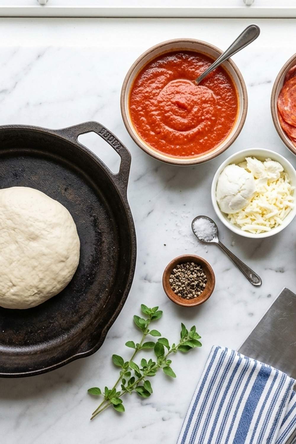 Cast Iron Pizza Grill Recipe ingredients