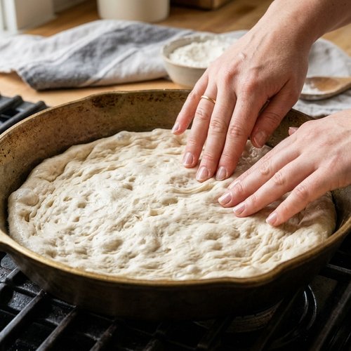 Step 2: Stretch and Shape Your Dough Canvas
