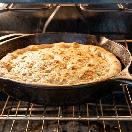 Step 4: The First Bake (Crust Development)