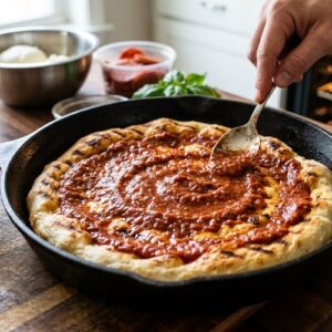Cast Iron Pizza Grill Recipe step 5