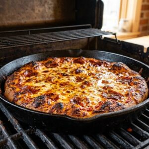 Cast Iron Pizza Grill Recipe step 6