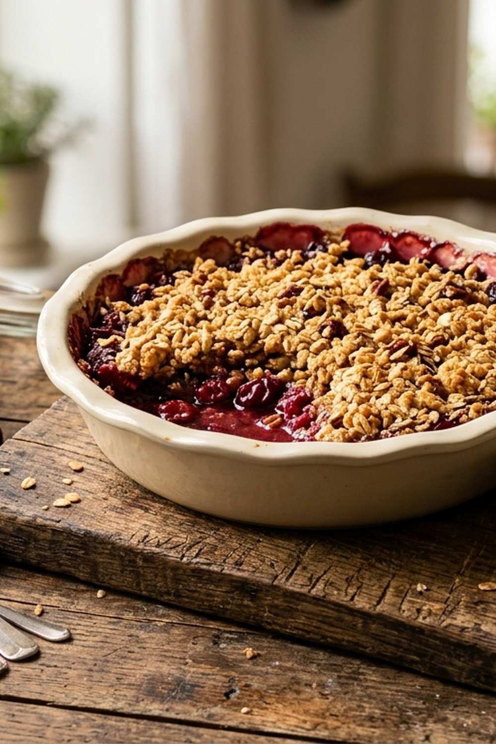 Cherry Crumble Fresh Cherries Recipe